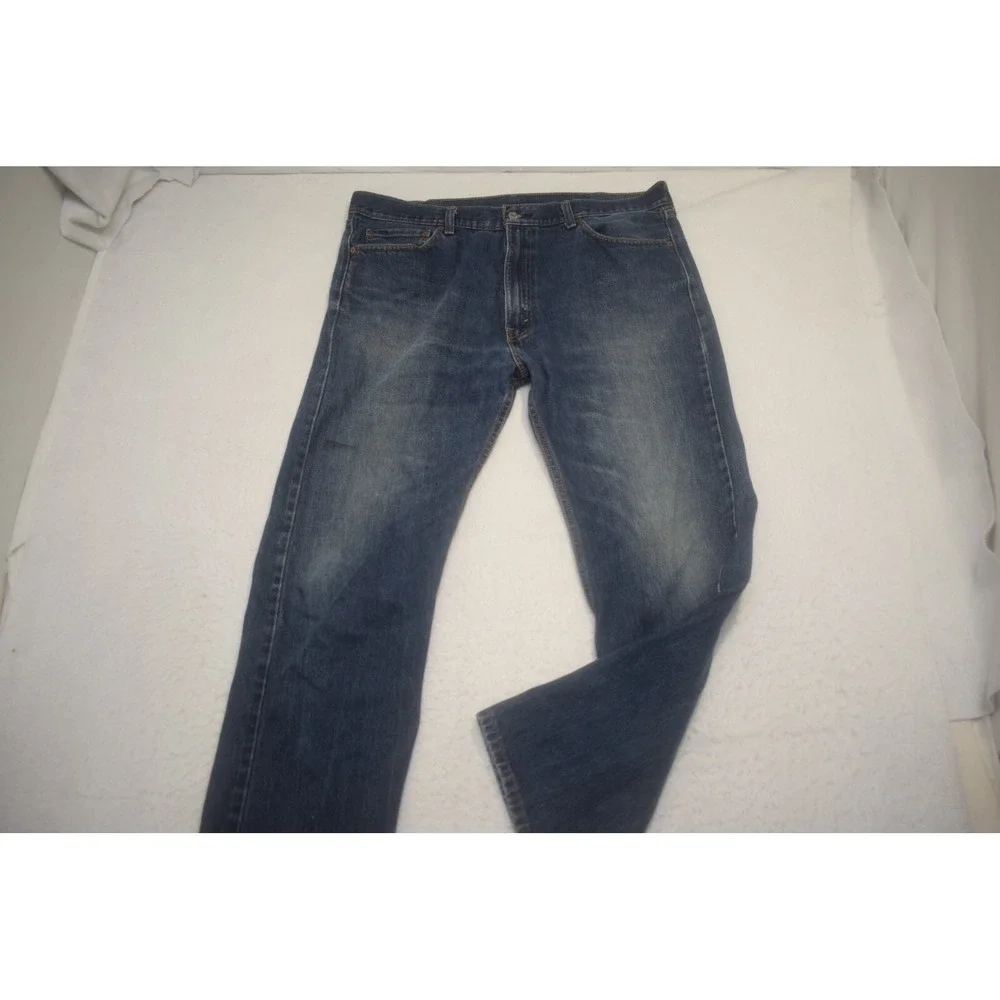 Levi's 505 Regular Fit Straight Leg Denim Blue Jeans‎ Mens Size 40 x 32